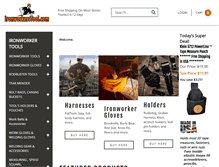 Tablet Screenshot of ironworkerstool.com